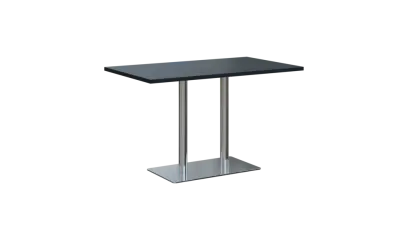 RGT 52 stůl hranatý, noha trubková, nerez, deska 25 mm, široký 1200 mm, antracit